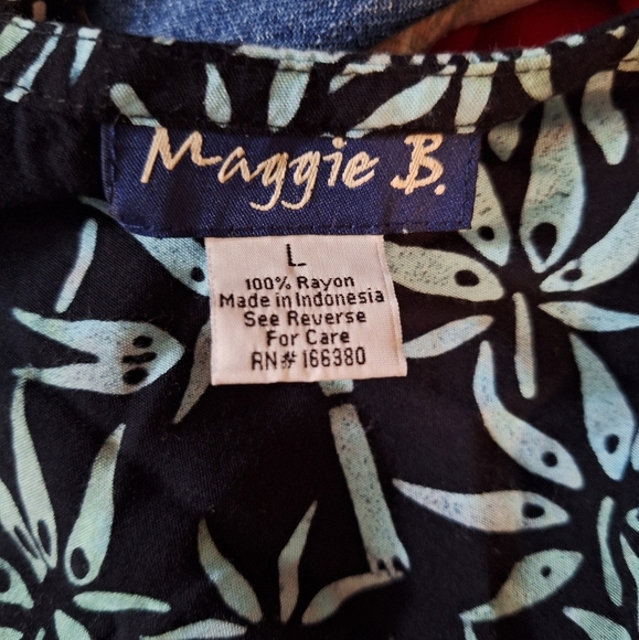 Chic Black and Blue Leaf Print Mini Dress - Picture 5 of 5